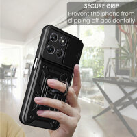 Outdoor Panzer Hülle für Motorola Moto G67 Schwarz