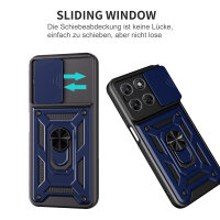 Outdoor Panzer Hülle für Motorola Moto G77 Blau