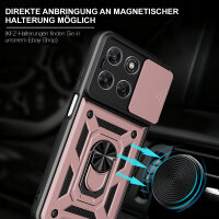 Outdoor Panzer Hülle für Motorola Moto G77 Rosegold