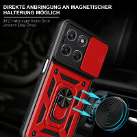 Outdoor Panzer Hülle für Motorola Moto G77 Rot