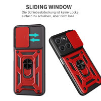 Outdoor Panzer Hülle für Motorola Moto G77 Rot