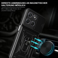 Outdoor Panzer Hülle für Motorola Moto G77 Schwarz