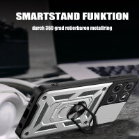 Outdoor Panzer Hülle für Motorola Moto G77 Silber