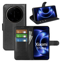 Wallet Case Klapphülle für Xiaomi 17 Ultra Schwarz