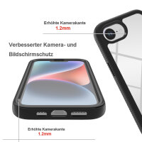 360 Grad Schutz Hülle iPhone 17E vollschutz mit Integriertem Displayschutz