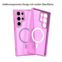 Magsafe Handyhülle für Samsung Galaxy S24 Ultra in Pink