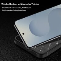 Carbon Hülle für Samsung Galaxy S26 in Schwarz