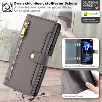 Handykette PU Leder für Xiaomi 17 Ultra Grau
