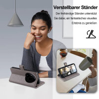 Handykette PU Leder für Xiaomi 17 Ultra Grau