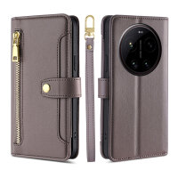 Handykette PU Leder für Xiaomi 17 Ultra Grau