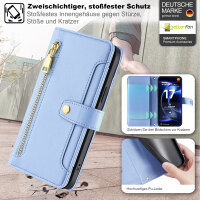 Handykette PU Leder für Xiaomi 17 Ultra Hellblau