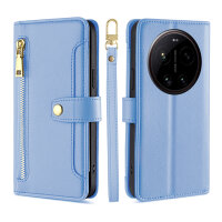 Handykette PU Leder für Xiaomi 17 Ultra Hellblau
