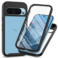 360 Grad Hülle mit eingebautem Displayschutz für Samsung Galaxy A57 Schwarz