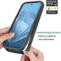 360 Grad Hülle mit eingebautem Displayschutz für Samsung Galaxy A57 Schwarz