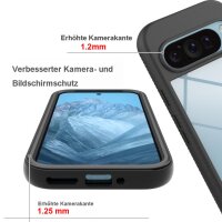 360 Grad Hülle mit eingebautem Displayschutz für Samsung Galaxy A57 Schwarz