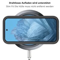 360 Grad Hülle mit eingebautem Displayschutz für Samsung Galaxy A57 Schwarz