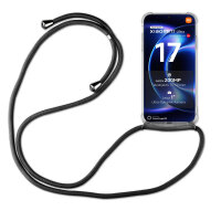 Handykett für Xiaomi 17 Ultra Hülle mit Kordel Handyhülle mit Band in Schwarz
