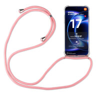 Handykett für Xiaomi 17 Ultra Hülle mit Kordel Handyhülle mit Band in Rosa
