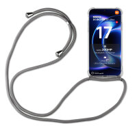 Handykett für Xiaomi 17 Ultra Hülle mit Kordel Handyhülle mit Band in Grau
