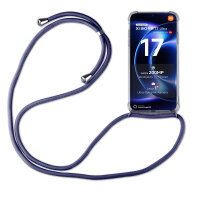 Handykett für Xiaomi 17 Ultra Hülle mit Kordel Handyhülle mit Band in Blau