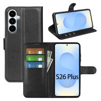 Wallet Case für Samsung Galaxy S26+ Schwarz