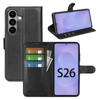 Wallet Case für Samsung Galaxy S26 Schwarz