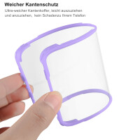 360° Hülle für Samsung A37, 360 Grad Handyhülle mit Integriertem Displayschutz Lila