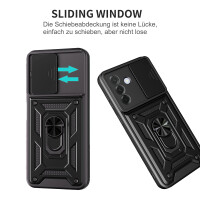 Outdoor Panzer Hülle für Samsung Galaxy A57 mit Kameraschutz Ringhalter Bumper Galaxy A57 Schwarz