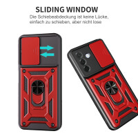Outdoor Panzer Hülle für Samsung Galaxy A57 mit Kameraschutz Ringhalter Bumper Galaxy A57 Rot