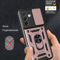 Outdoor Panzer Hülle für Samsung Galaxy A57 mit Kameraschutz Ringhalter Bumper Galaxy A57 Rosegold