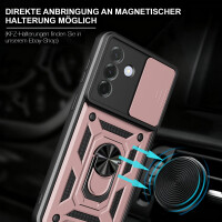 Outdoor Panzer Hülle für Samsung Galaxy A57 mit Kameraschutz Ringhalter Bumper Galaxy A57 Rosegold