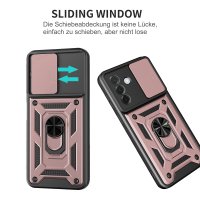 Outdoor Panzer Hülle für Samsung Galaxy A57 mit Kameraschutz Ringhalter Bumper Galaxy A57 Rosegold