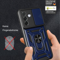 Outdoor Panzer Hülle für Samsung Galaxy A57 mit Kameraschutz Ringhalter Bumper Galaxy A57 Blau