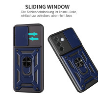 Outdoor Panzer Hülle für Samsung Galaxy A57 mit Kameraschutz Ringhalter Bumper Galaxy A57 Blau