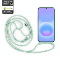 Handykette für Samsung Galaxy A57 Hanyhülle mit Band Hülle mit Kodel Smartphone Halskette Mintgrün