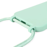 Handykette für Samsung Galaxy A57 Hanyhülle mit Band Hülle mit Kodel Smartphone Halskette Mintgrün