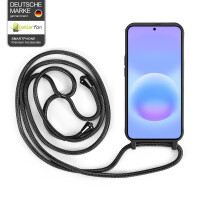 Handykette für Samsung Galaxy A57 Hanyhülle mit Band Hülle mit Kodel Smartphone Halskette Schwarz