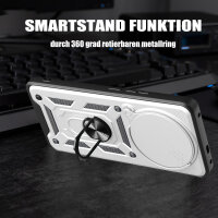 Outdoor Panzer Hülle Xiaomi 17 Ultra Handyhülle Kameraschutz Ringhalter Silber