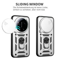 Outdoor Panzer Hülle Xiaomi 17 Ultra Handyhülle Kameraschutz Ringhalter Silber