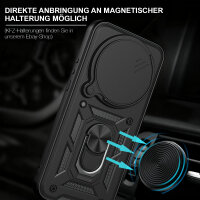 Outdoor Panzer Hülle Xiaomi 17 Ultra Handyhülle Kameraschutz Ringhalter Schwarz