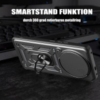 Outdoor Panzer Hülle Xiaomi 17 Ultra Handyhülle Kameraschutz Ringhalter Schwarz