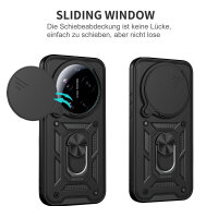 Outdoor Panzer Hülle Xiaomi 17 Ultra Handyhülle Kameraschutz Ringhalter Schwarz