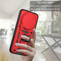 Outdoor Panzer Hülle Xiaomi 17 Ultra Handyhülle Kameraschutz Ringhalter Rot