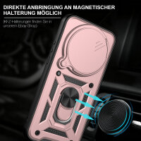 Outdoor Panzer Hülle Xiaomi 17 Ultra Handyhülle Kameraschutz Ringhalter Rosegold