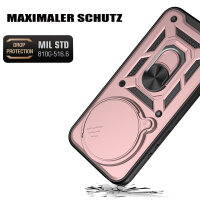 Outdoor Panzer Hülle Xiaomi 17 Ultra Handyhülle Kameraschutz Ringhalter Rosegold
