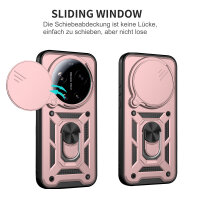 Outdoor Panzer Hülle Xiaomi 17 Ultra Handyhülle Kameraschutz Ringhalter Rosegold