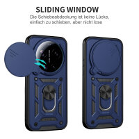 Outdoor Panzer Hülle Xiaomi 17 Ultra Handyhülle Kameraschutz Ringhalter Blau