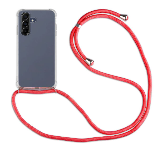 Handykette für Samsung Galaxy A57 Handyhülle mit Band in Rot