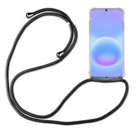 Handykette für Samsung Galaxy A57 Handyhülle mit Band in Schwarz