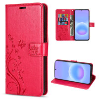 Handy Tasche für Samsung Galaxy A57 Hülle Handyhülle Klapphülle Wallet Case Rot